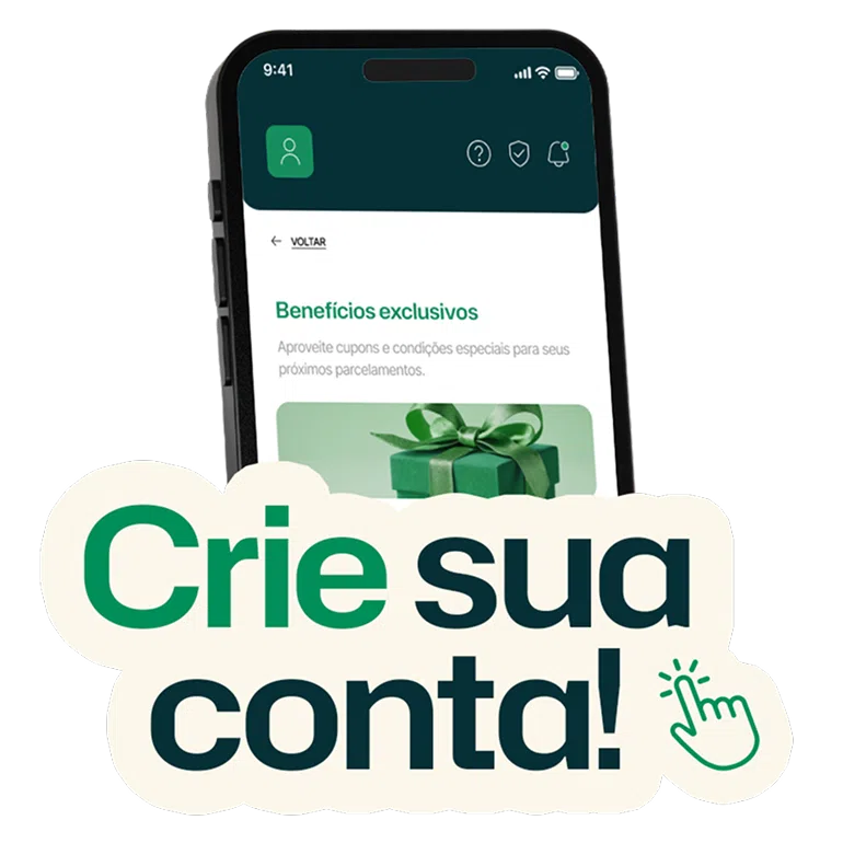App Quita — tela de benefícios exclusivos